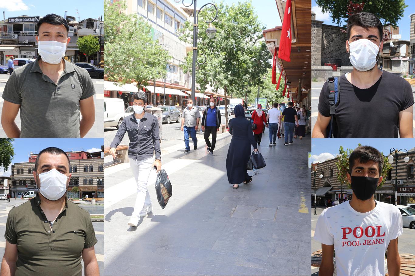 Diyarbakır’da maske takma zorunluluğu kararına vatandaşlardan destek